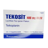 Фото Тейкопланин Текозит :: Tekosit лиофилизат для инъекций 400мг №1