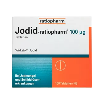 Йодид Ратиофарм (Калия Йодид) ГЕРМАНИЯ Ratiopharm таб. 100мкг №100