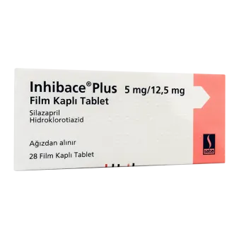 Инхибейс ПЛЮС (Inhibace Plus) 5мг/12,5мг табл. №28